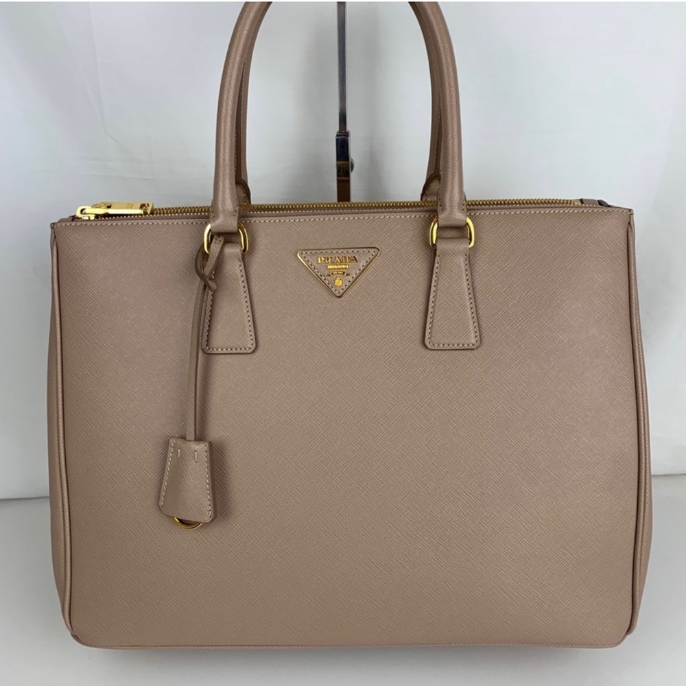 Prada Saffiano Lux Galleria Double Zip Tote -size Large